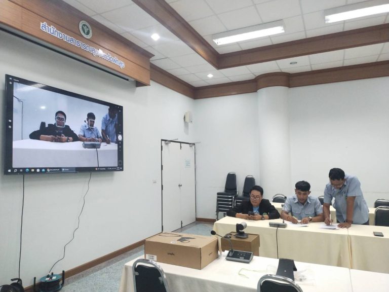 ติดตั้งจอ 86 นิ้วและระบบประชุมทางไกล สำนักงานสาธารณสุขจังหวัดพัทลุง ภาพที่ 4